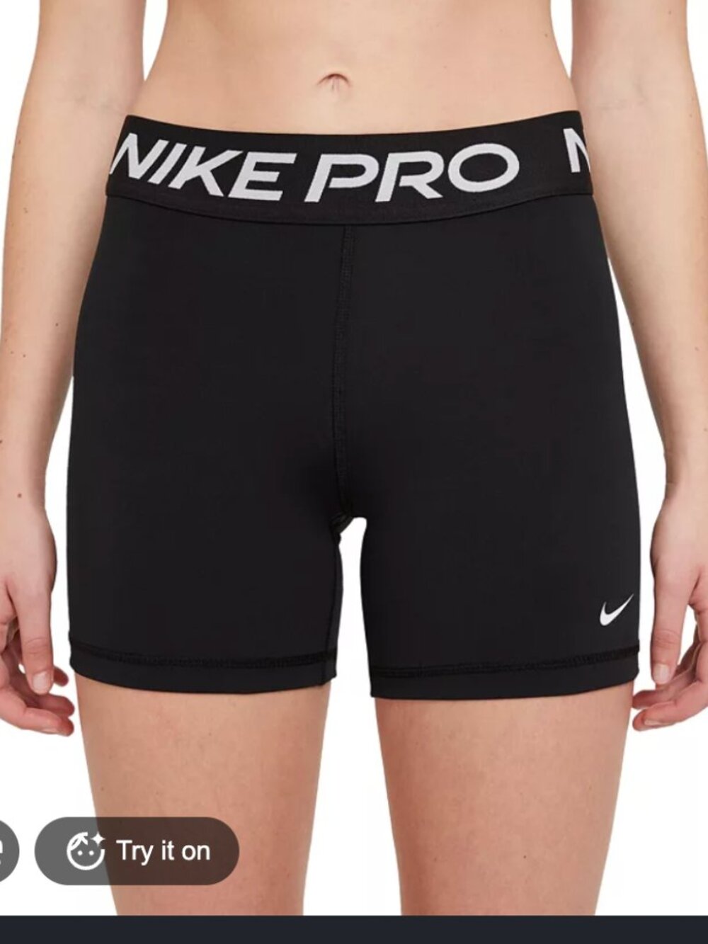 Nike Pro 365 5" Shorts Black SZ Medium Dri-Fit